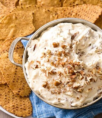 No Bake Maple Pecan Cheesecake Dip
