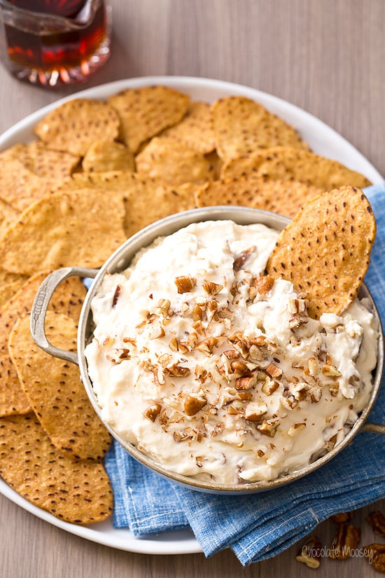 No Bake Maple Pecan Cheesecake Dip