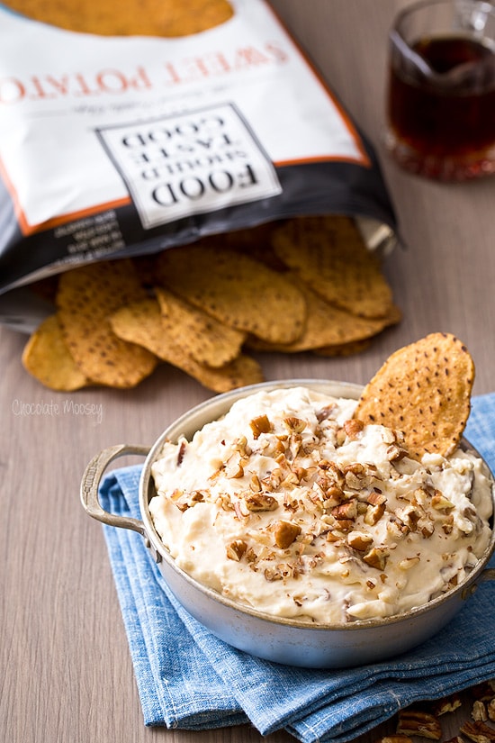 No Bake Maple Pecan Cheesecake Dip