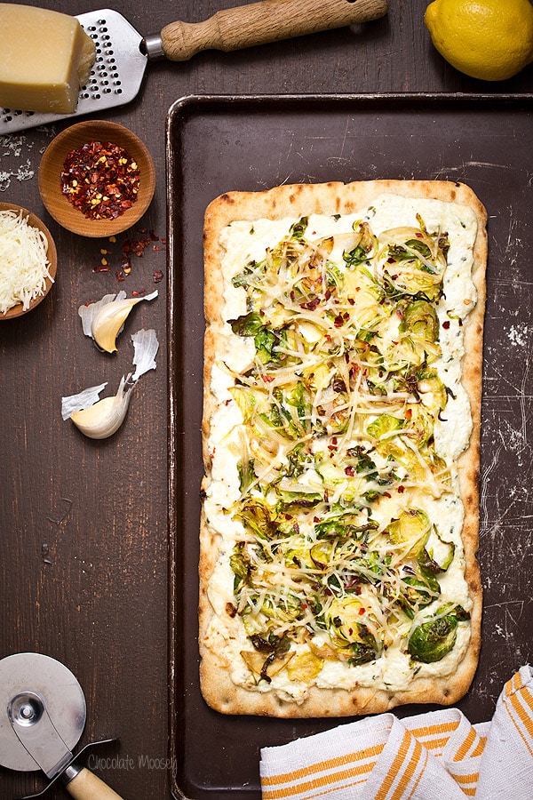 Brussels Sprouts and Ricotta Flatbread