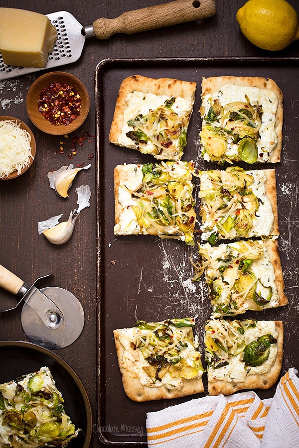 Brussels Sprouts and Ricotta Flatbread