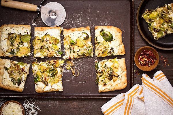 Brussels Sprouts and Ricotta Flatbread