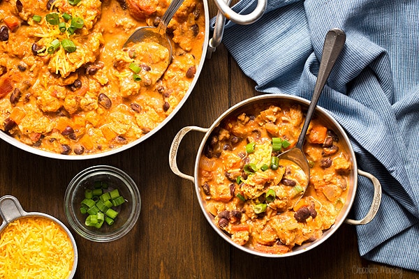 Buffalo Chicken Chili ready in an hour