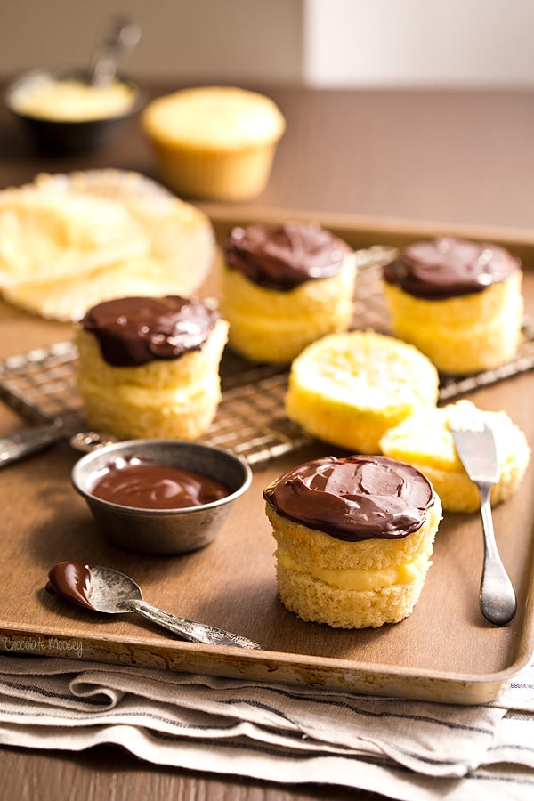 Small Batch Boston Cream Pie Cupcakes