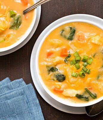 Cheesy Chicken and Potato Soup made without cream
