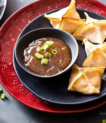General Tso's Chicken Baked Wontons