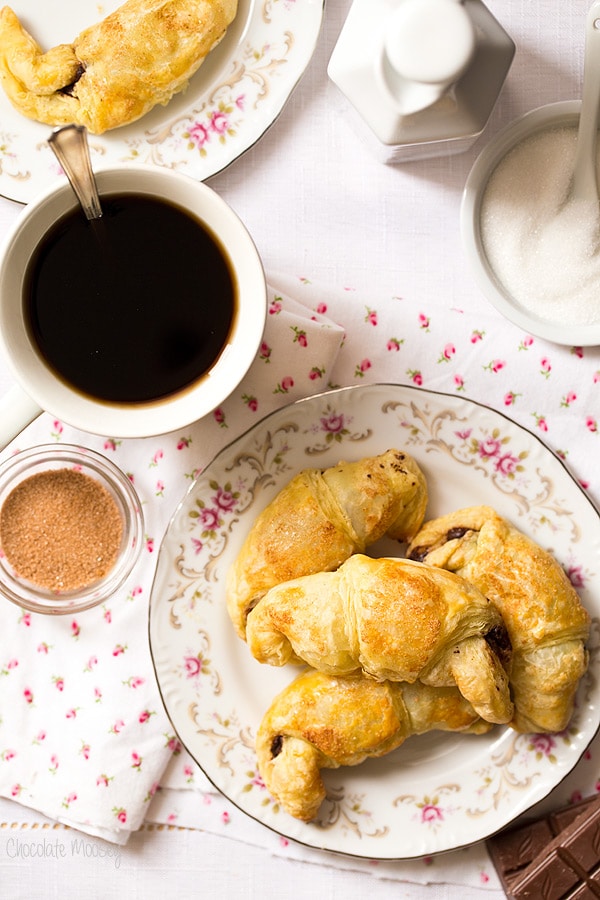 Small Batch Puff Pastry Chocolate Croissants