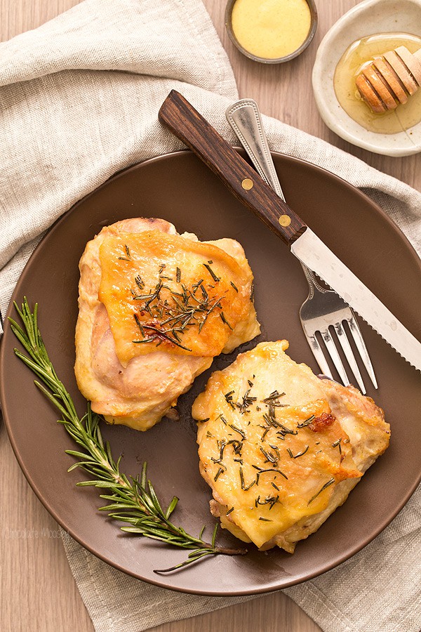 Honey Mustard Chicken Thighs - Dinner For Two