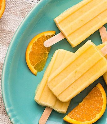 Small batch Orange Creamsicle Yogurt Pops