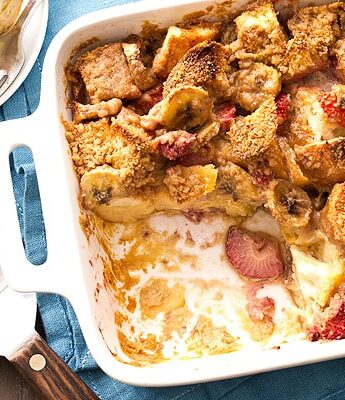 Strawberry Banana French Toast Bake