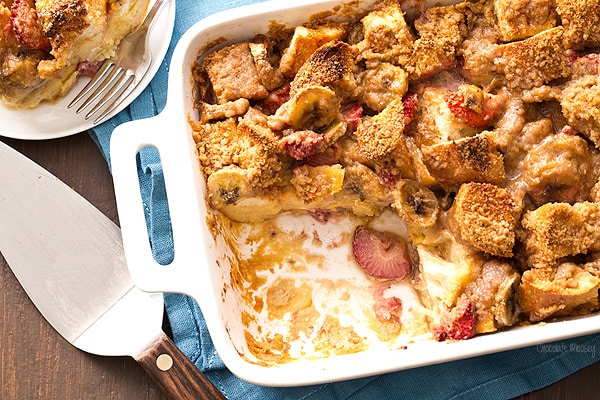 Strawberry Banana French Toast Bake