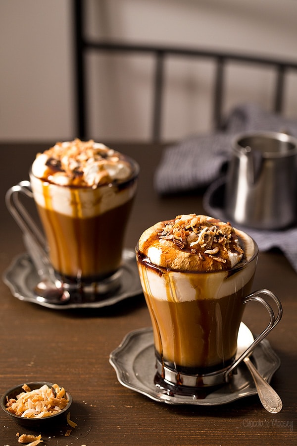 Iced Coconut Caramel Mocha - Homemade Home