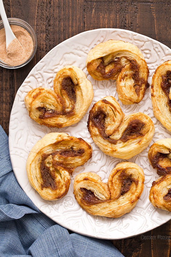 Apple Butter Palmiers made with 4 ingredients