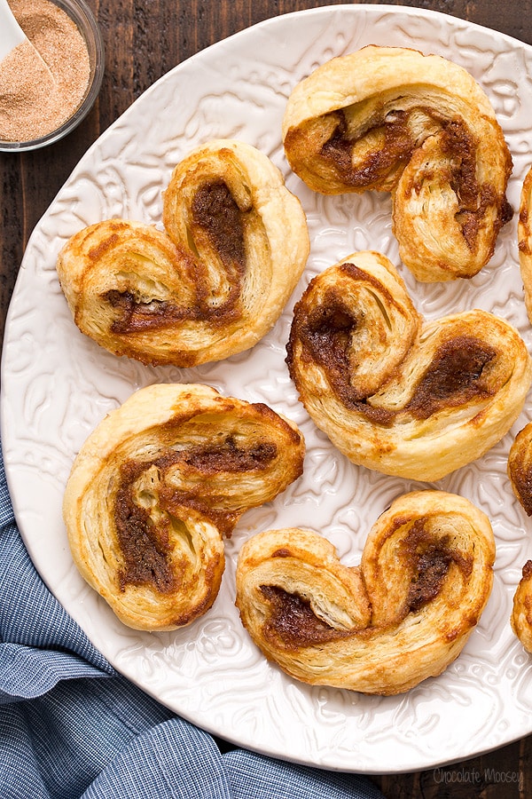 Apple Butter Palmiers made with 4 ingredients