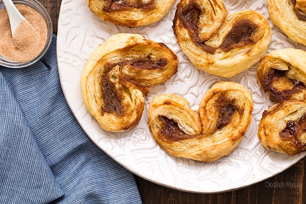 Apple Butter Palmiers made with 4 ingredients