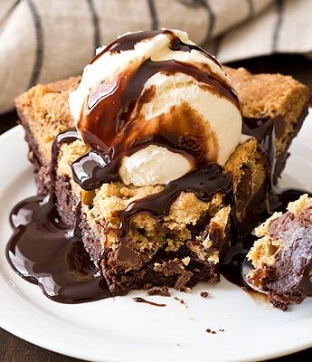 Chocolate Chip Cookie Brownie Pie