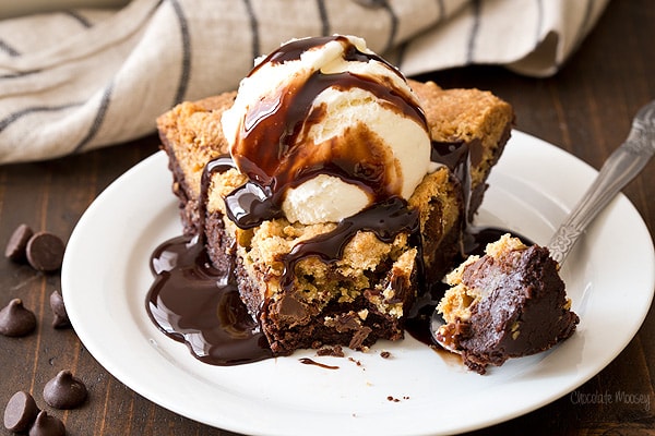 Chocolate Chip Cookie Brownie Pie