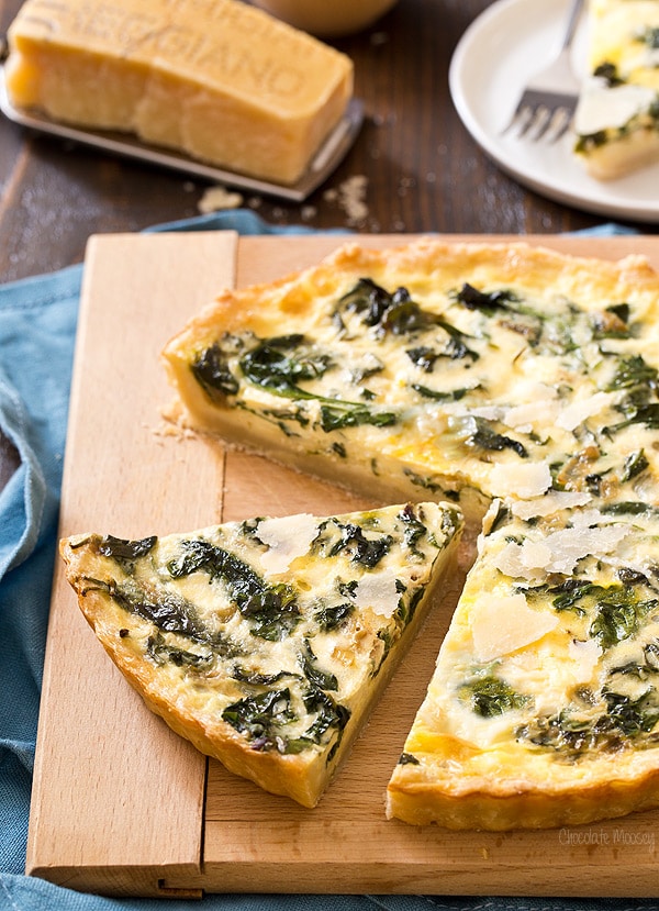 Slice of Spinach Quiche