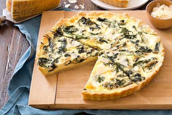 Quiche Florentine (Spinach Quiche) - Homemade In The Kitchen