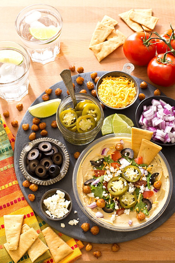 Quick Pickled Jalapenos and Taco Hummus Bar