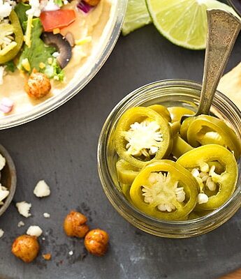 5 ingredient Quick Pickled Jalapenos