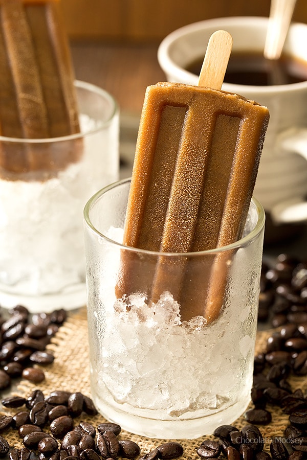 Get your summer caffeine fix with these 3 ingredient Caramel Latte Pops. Eat one on the go or as an afternoon snack.