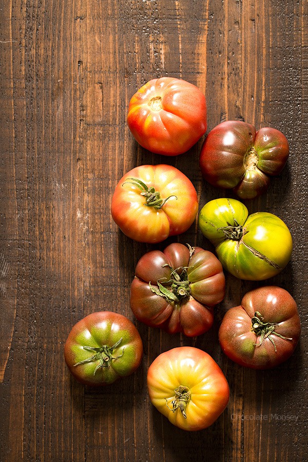 Heirloom tomatoes for tomato soup