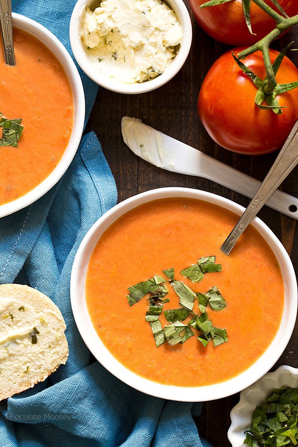 You'll never reach for canned soup again once you try this creamy Homemade Tomato Soup for two. Pair it with a melty grilled cheese sandwich for a fulfilling lunch or dinner.