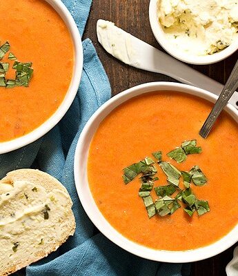 You'll never reach for canned soup again once you try this creamy Homemade Tomato Soup for two. Pair it with a melty grilled cheese sandwich for a fulfilling lunch or dinner.