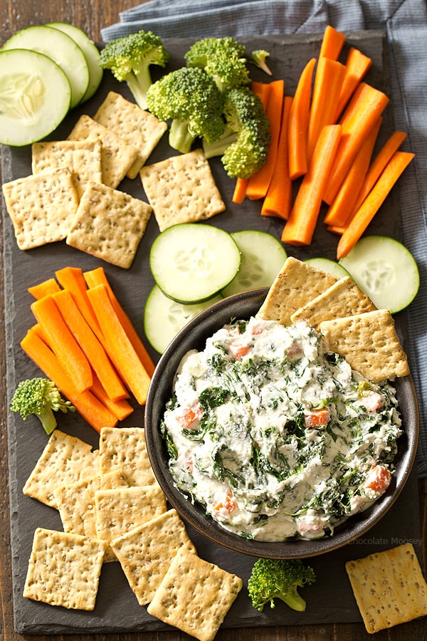 Spinach Ranch Dip - Homemade In The Kitchen