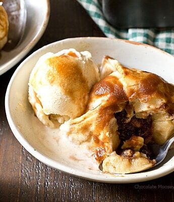 Welcome fall into your kitchen with Apple Butter Dumplings - a classic American dessert stuffed with apple butter, raisins, and walnuts
