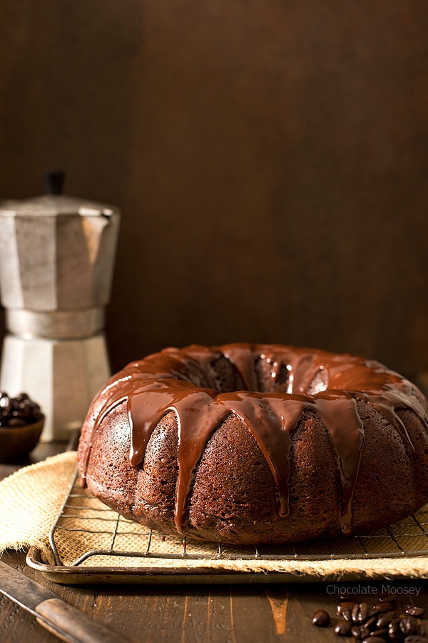 Whether you need a cake to impress at a dinner party or to serve as a snack at an office party, this moist and tender Chocolate Mocha Pumpkin Bundt Cake with a chocolate ganache glaze is perfect for every occasion. 