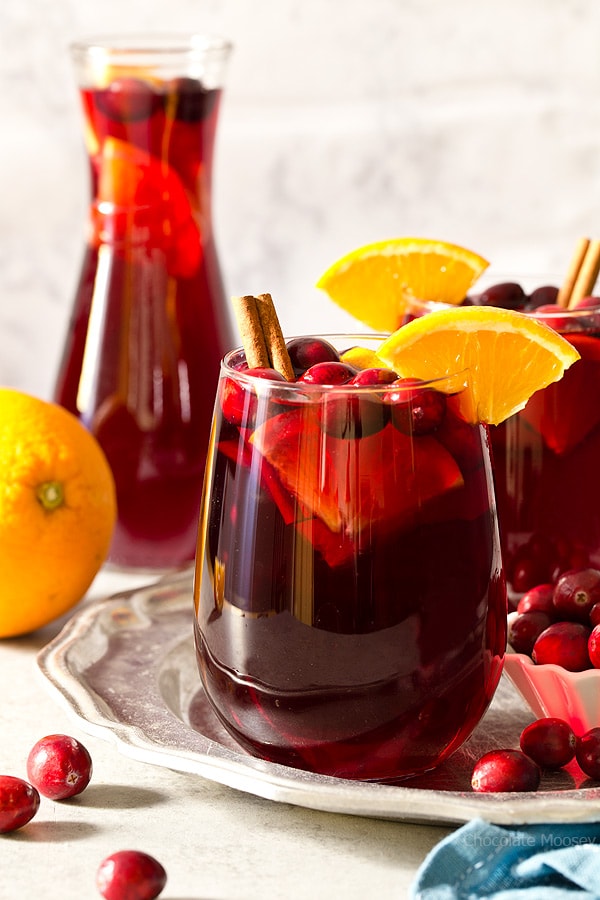 Cranberry Orange Sangria - Homemade In The Kitchen