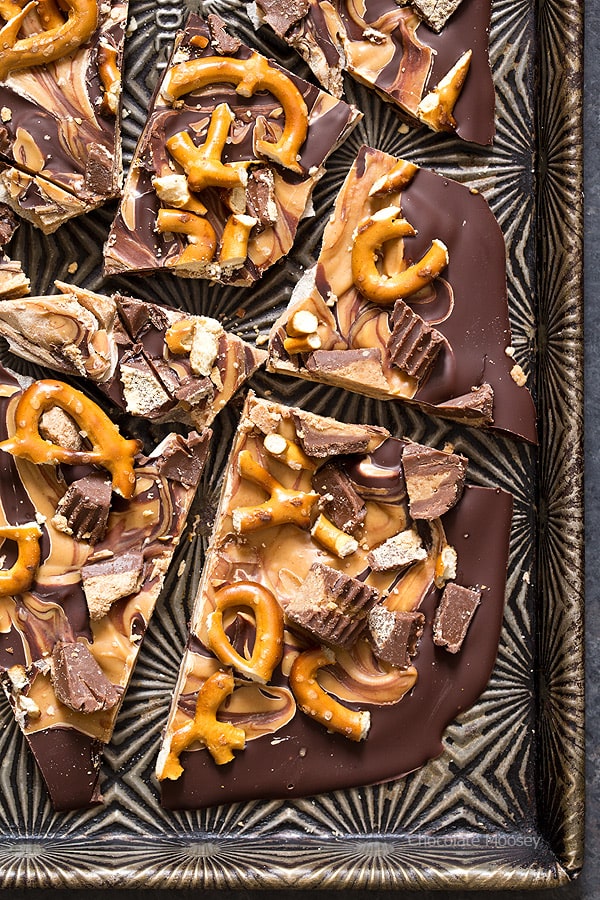 Peanut Butter Pretzel Candy Bark - Sweetest Menu