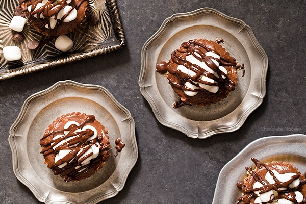 Mini Chocolate Cheesecakes for two