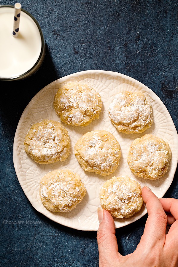 Soft and delicate Peanut Butter Gooey Butter Cookies from scratch turns a traditional St. Louis cake into cookies. Recipe makes 1 dozen cookies.