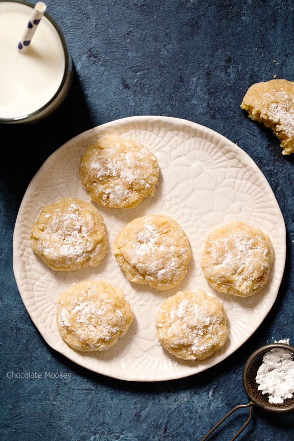 Soft and delicate Peanut Butter Gooey Butter Cookies from scratch turns a traditional St. Louis cake into cookies. Recipe makes 1 dozen cookies.