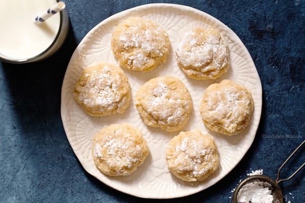 Soft and delicate Peanut Butter Gooey Butter Cookies from scratch turns a traditional St. Louis cake into cookies. Recipe makes 1 dozen cookies.