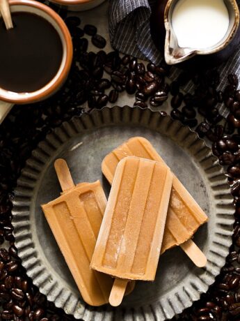 3 ingredient small batch Iced Coffee Popsicles for when it's hot outside