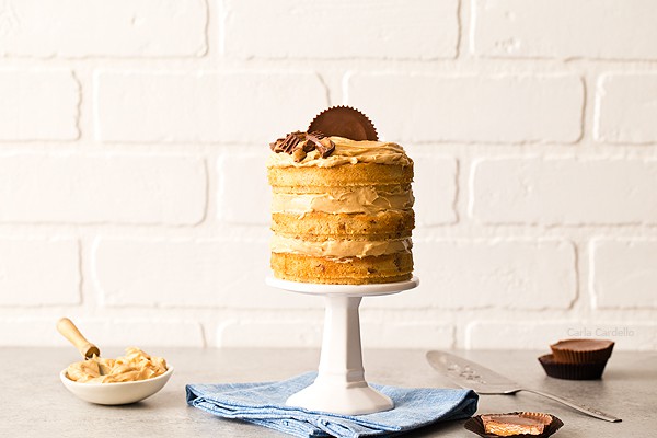 If you love peanut butter, this is the birthday cake for you! Mini Peanut Butter Layer Cake is a 3 layer peanut butter cake with homemade peanut butter frosting.