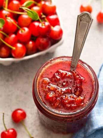 Time to jam out this summer with small batch Sour Cherry Jam without pectin! Use it as a cake filling, swirl it into Greek yogurt, or simply spread it on toast.