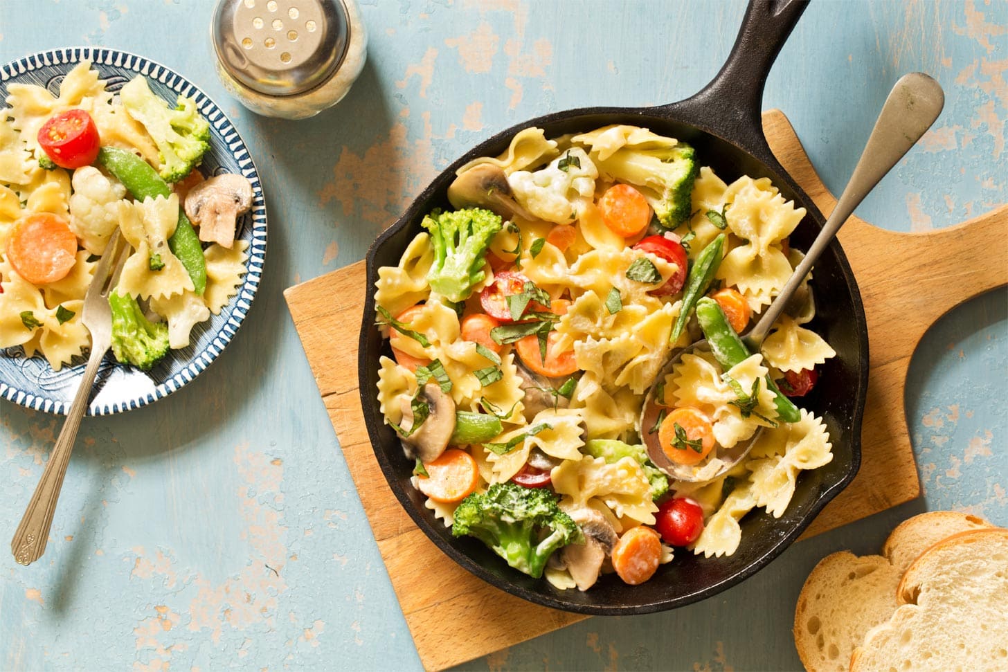 Veggie Primavera cooked in one pan