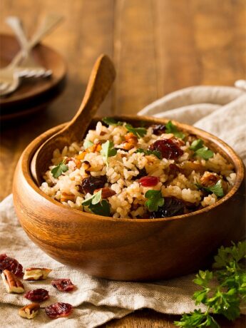 Cranberry Rice Pilaf For Two