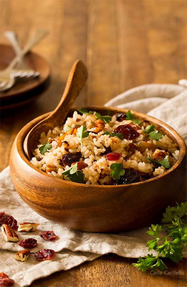 Cranberry Rice Pilaf For Two