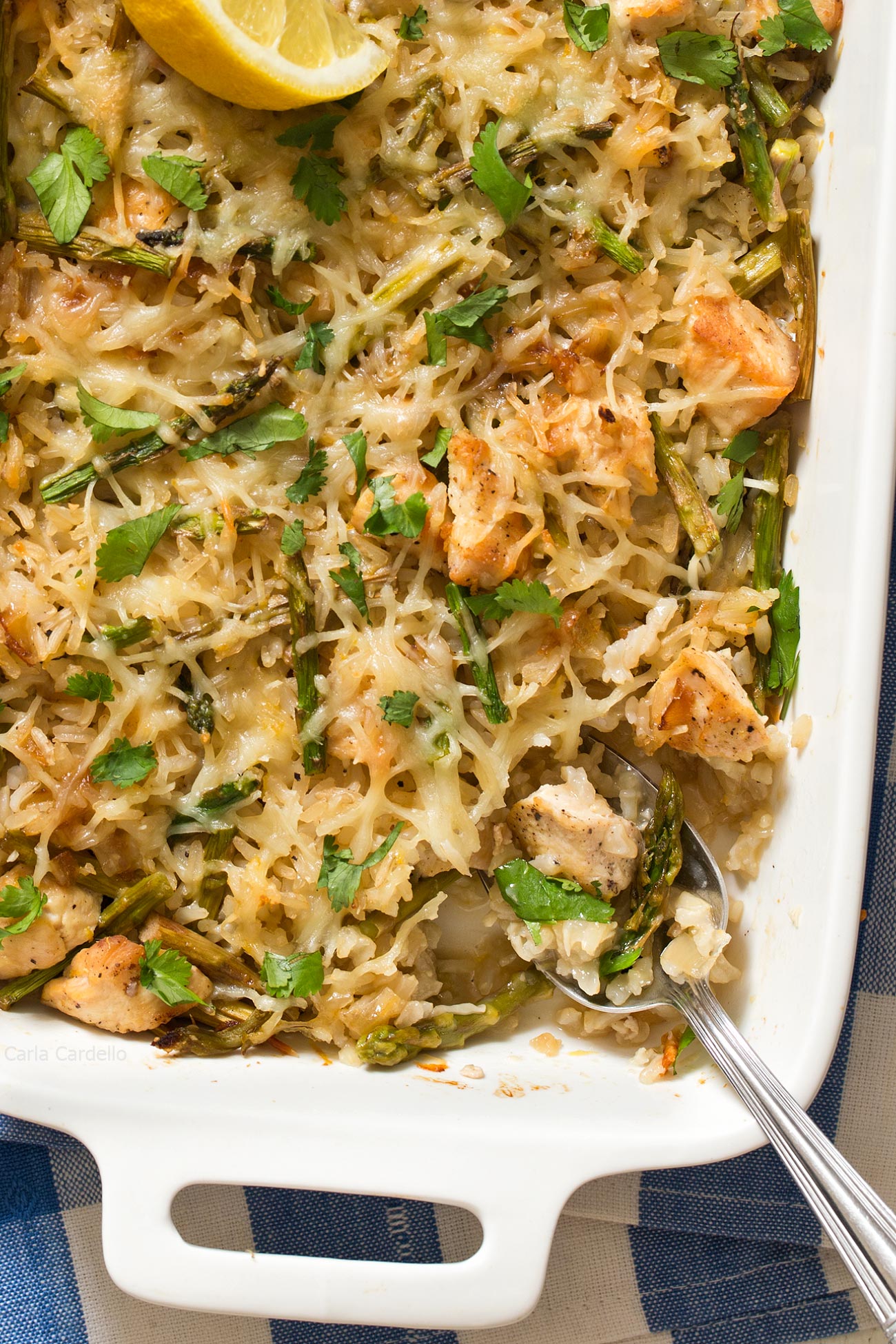 Lemon Parmesan Chicken Rice Casserole