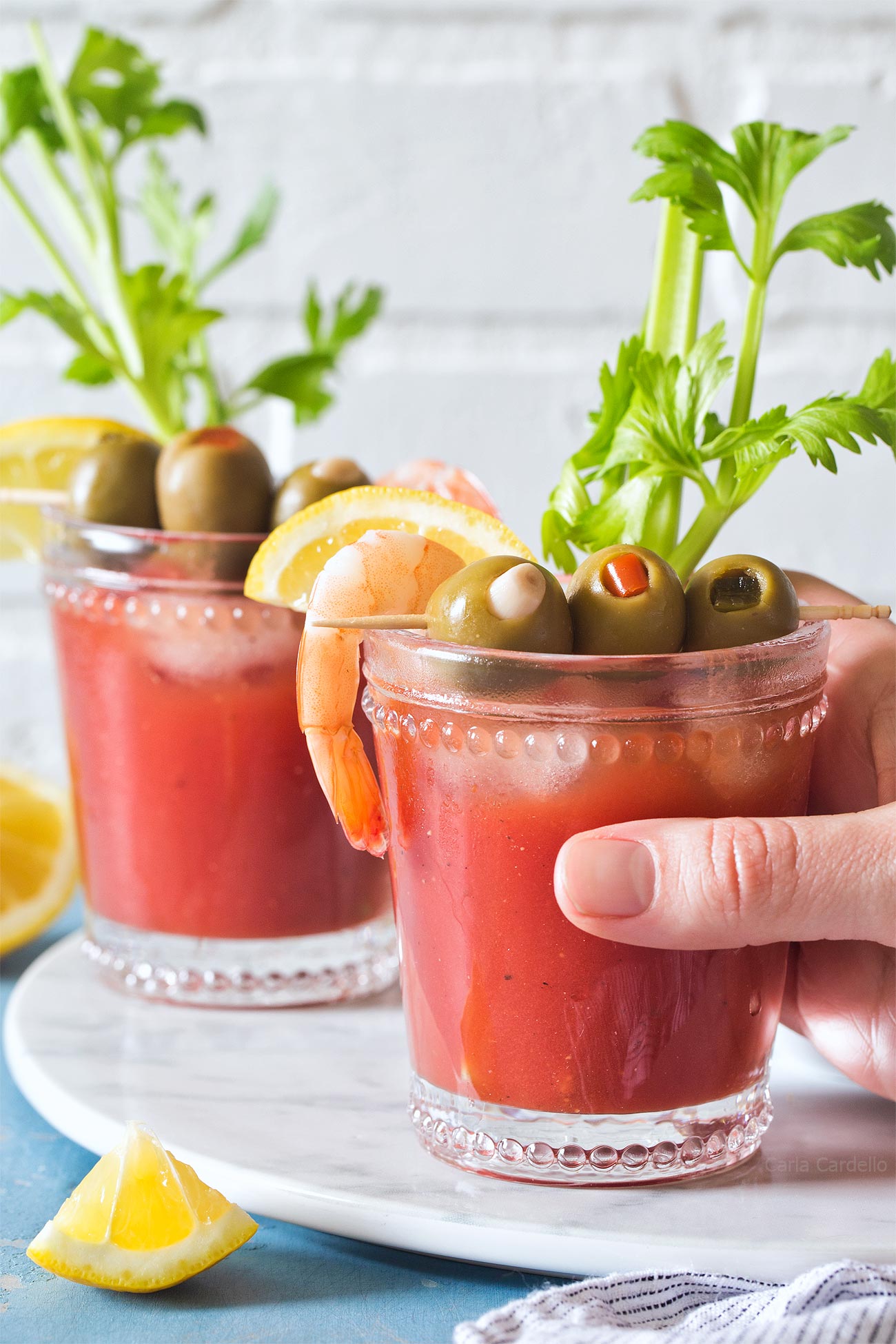 Small Batch Bloody Mary Recipe made from scratch with tomato juice