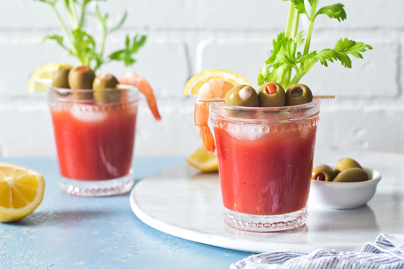 Small Batch Bloody Mary Recipe made without bloody mary mix