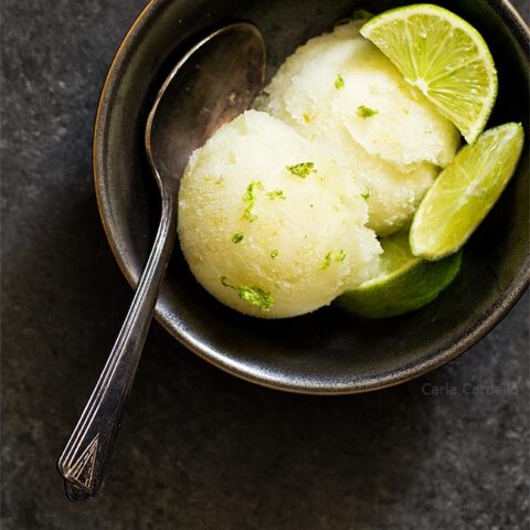 Small Batch Margarita Sorbet