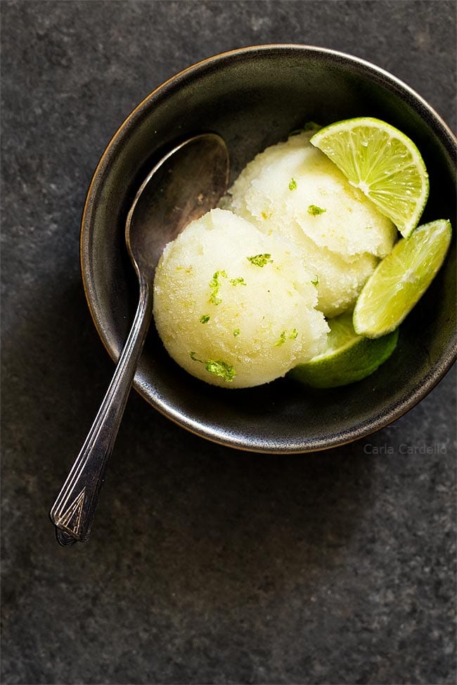 Small Batch Margarita Sorbet