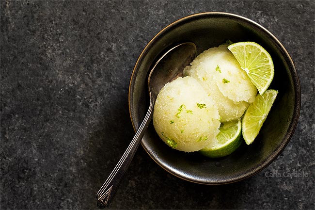 Small Batch Margarita Sorbet